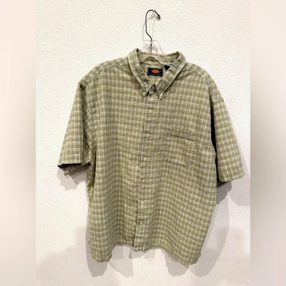 Route 66 Mens Button Up Dress Shirt, 2XL.